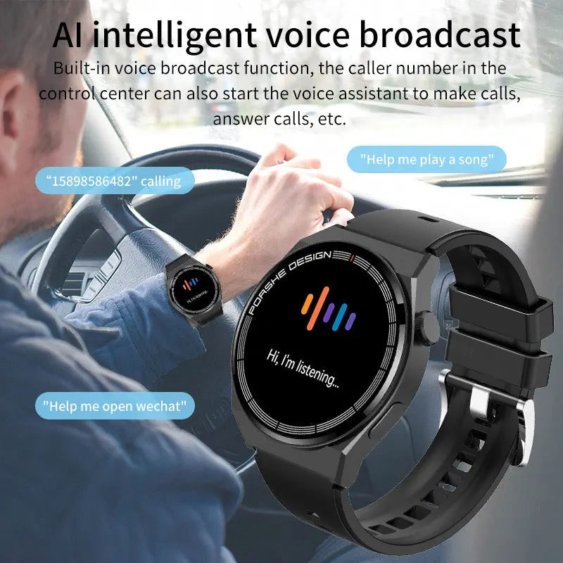 VivaCare™ Watch – Built-in voice assistant feature