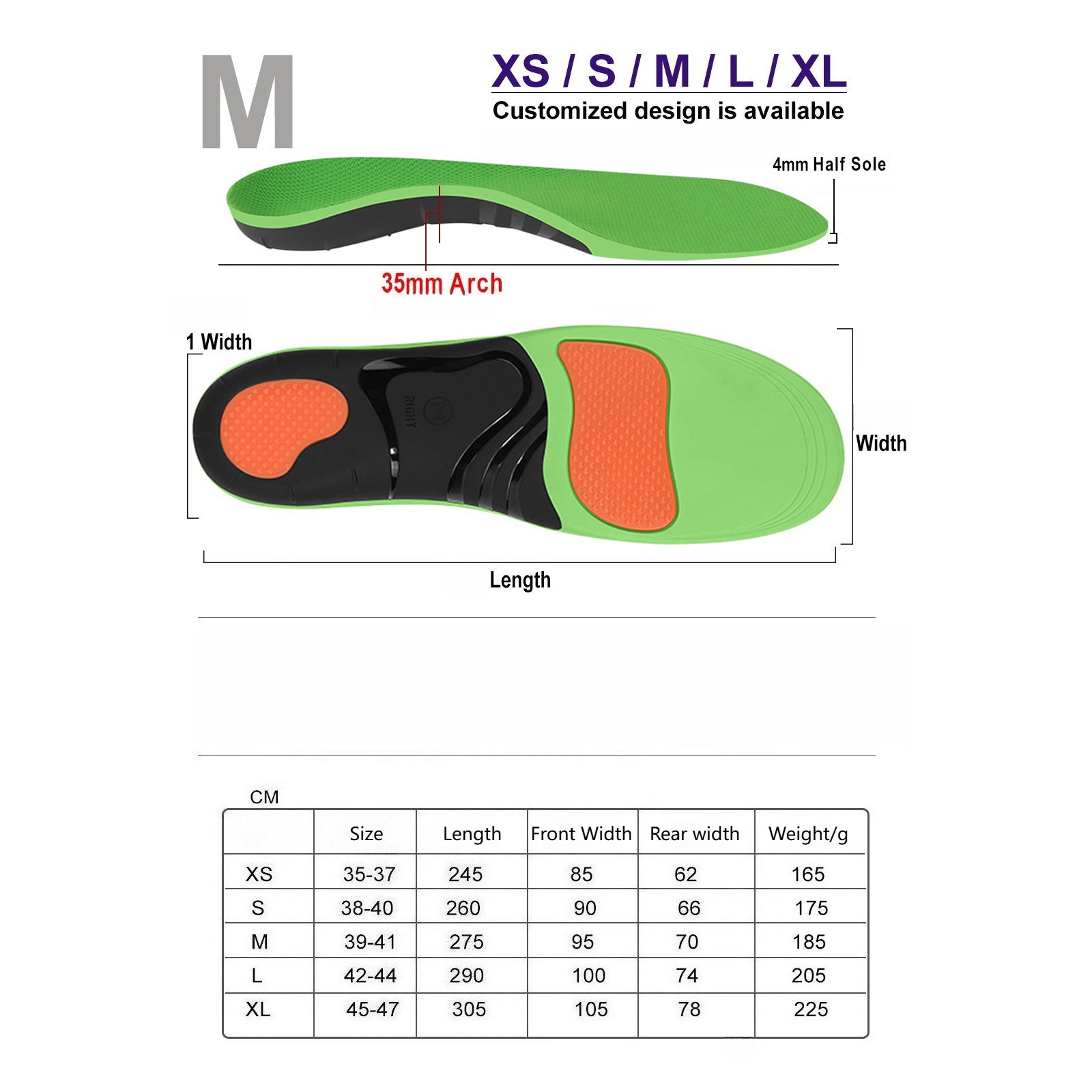 WelliveX™ Painless walking orthotic insoles