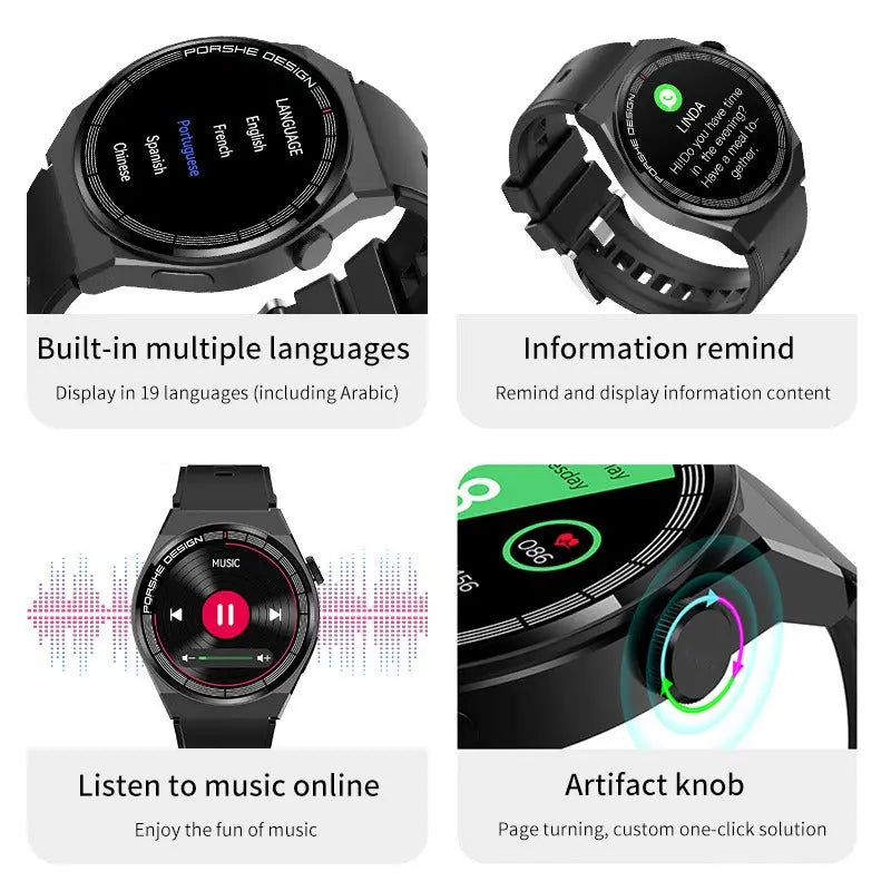 VivaCare™ Watch – Part 3: Multi-language, reminders, music playback, rotating knob